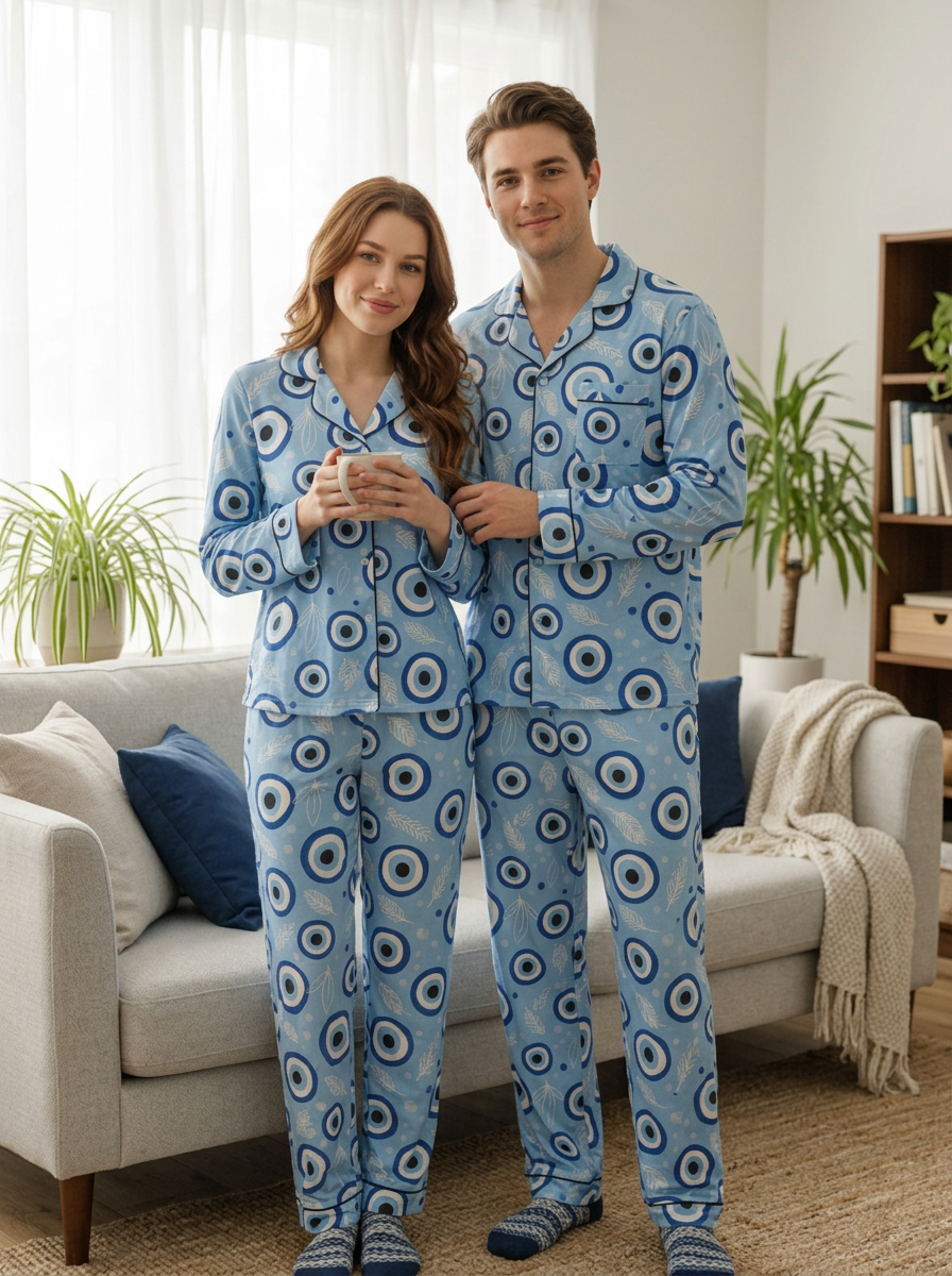 Evil Eye Couple Nightwear