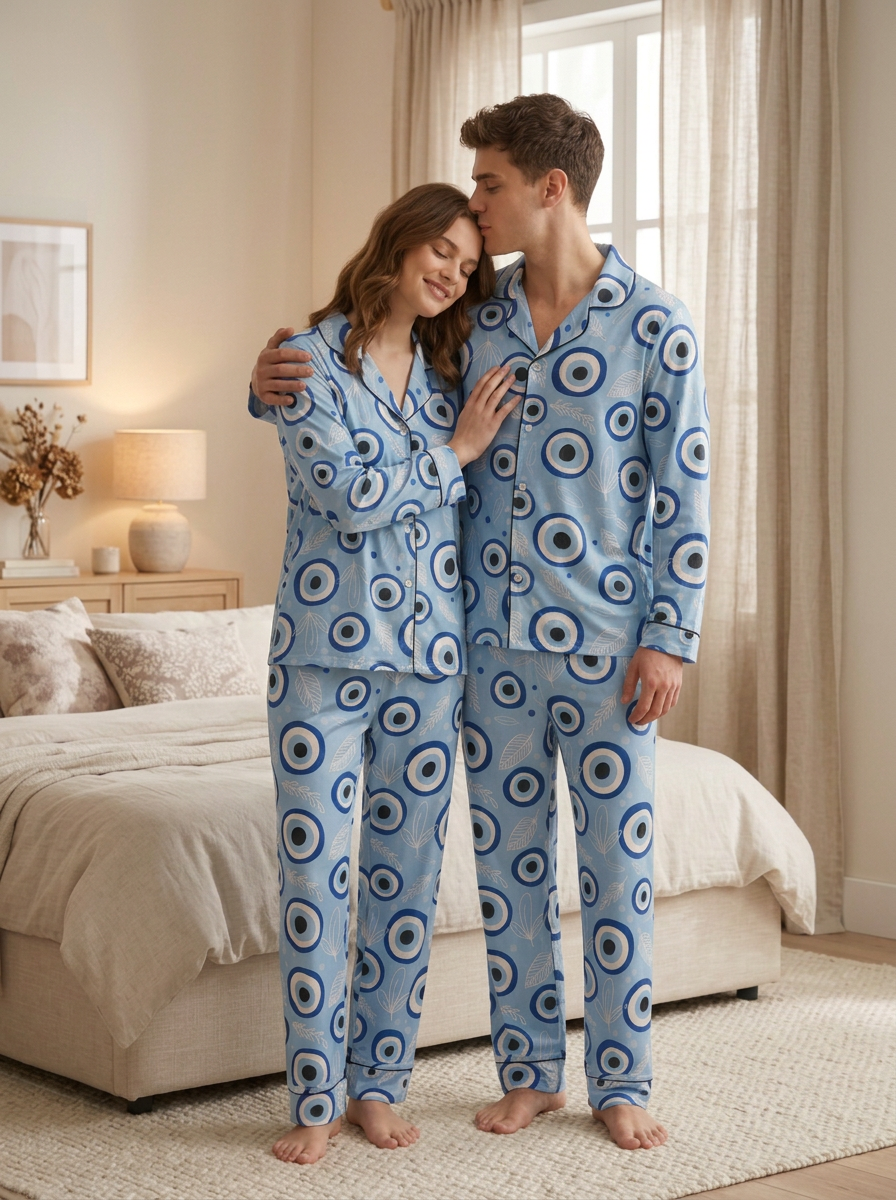 Evil Eye Couple Nightwear