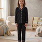 Classic Black Cotton Kids Nightwear