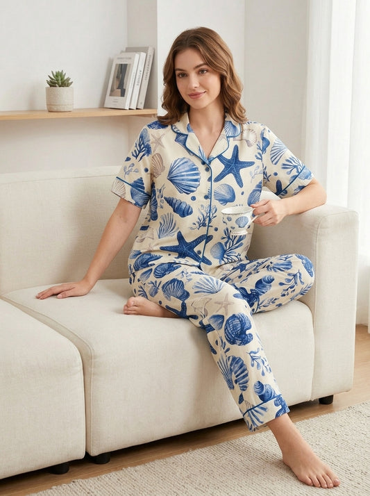 Sea Blues Nightwear