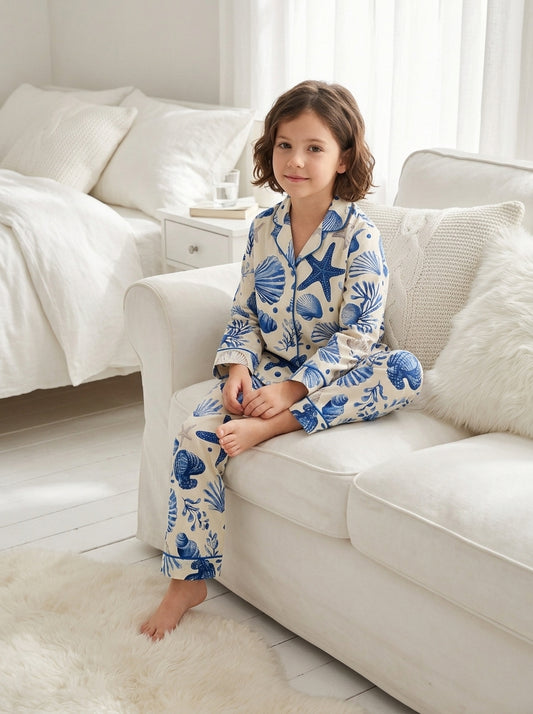 Sea Blues Kids Nightwear