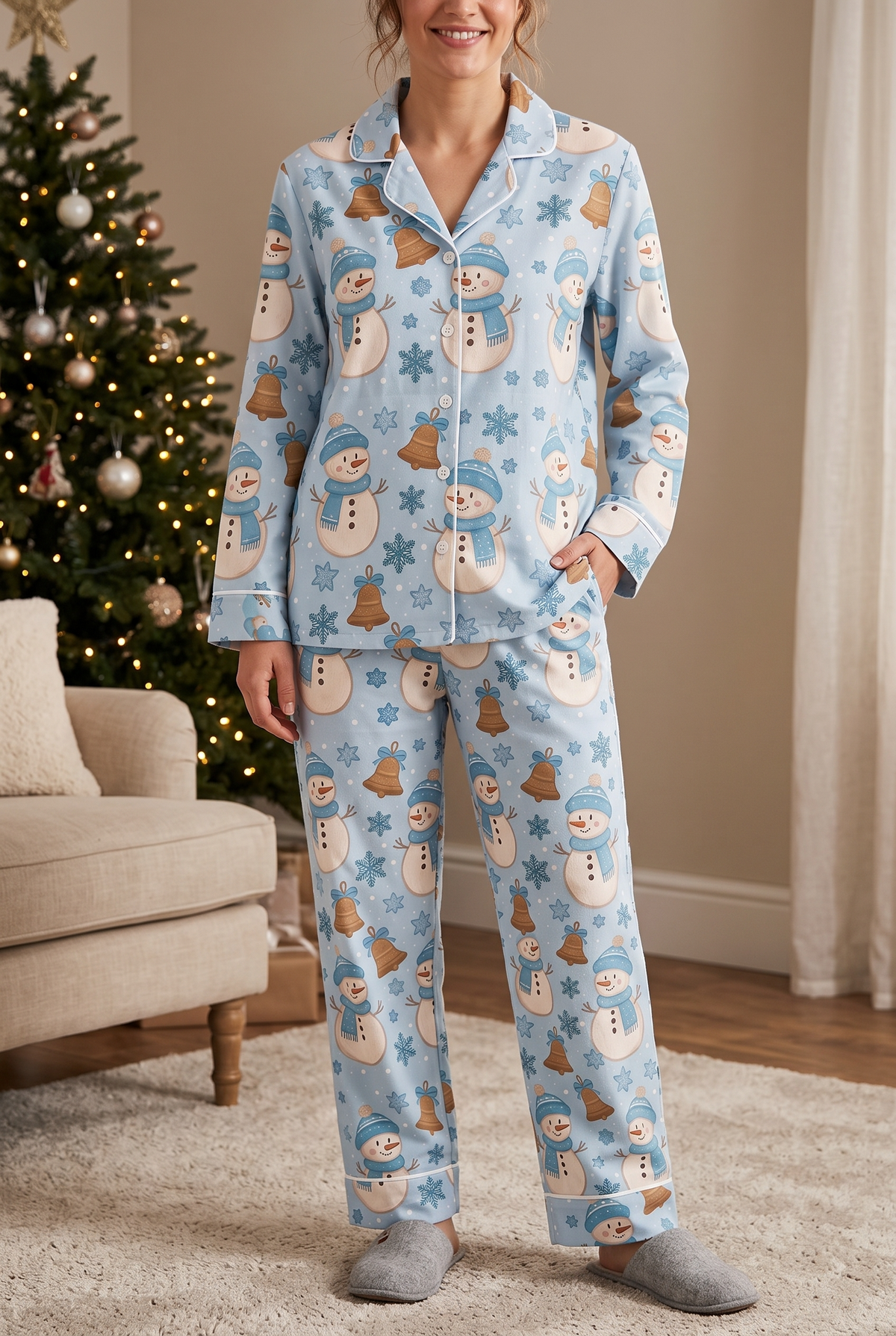 Snow Man Nightwear | Ho Ho Ho - XMAS