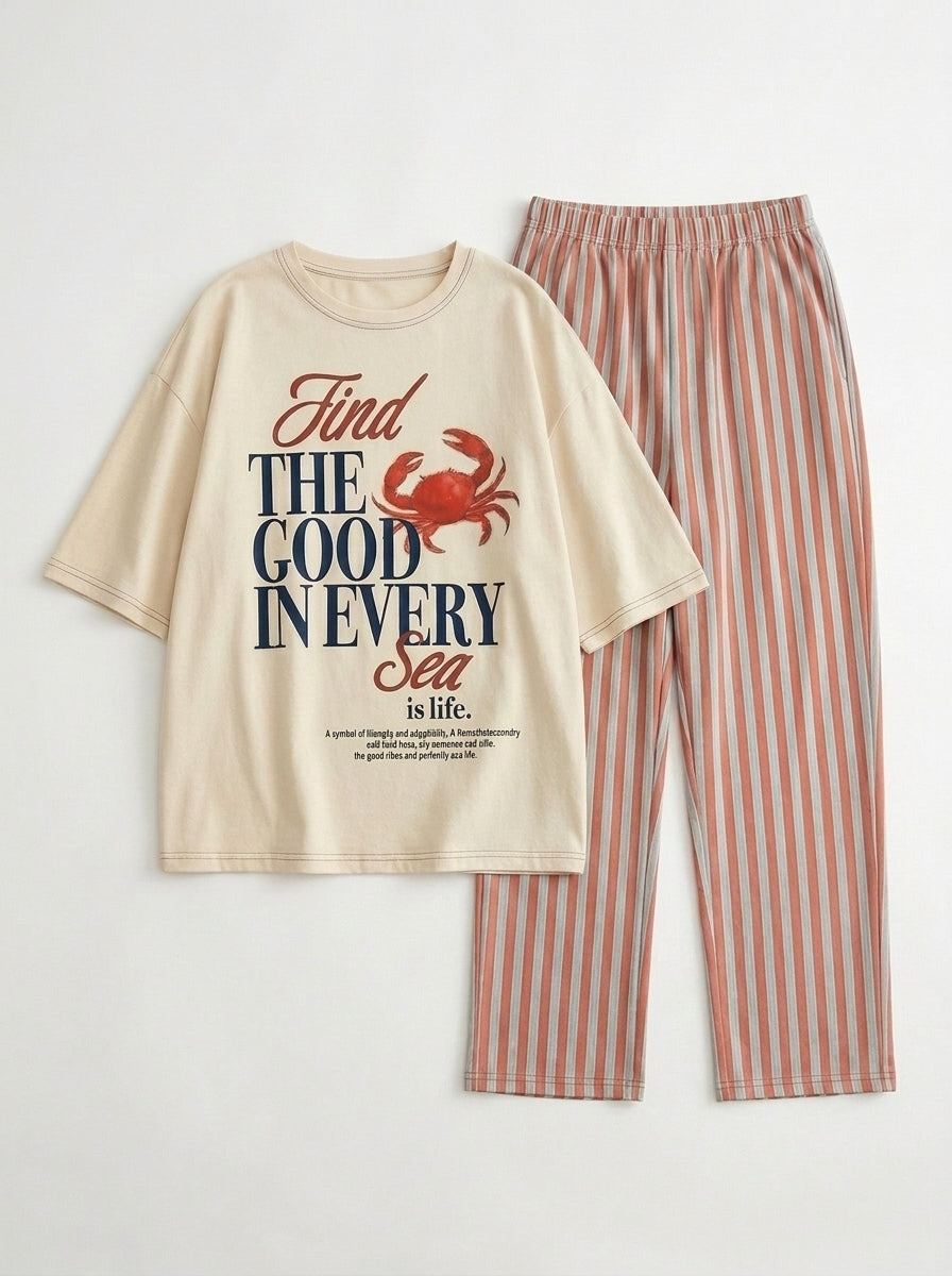 Sea Summer - Tshirt PJs by PC