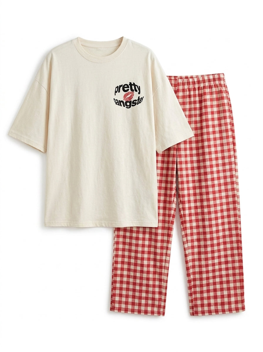 Pretty Gangsta - Tshirt PJs by PC