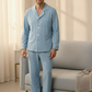 Soft Blue Cotton Nightwear (Men)