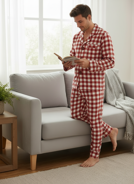 Red Check Nightwear (Men)