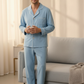 Soft Blue Cotton Nightwear (Men)