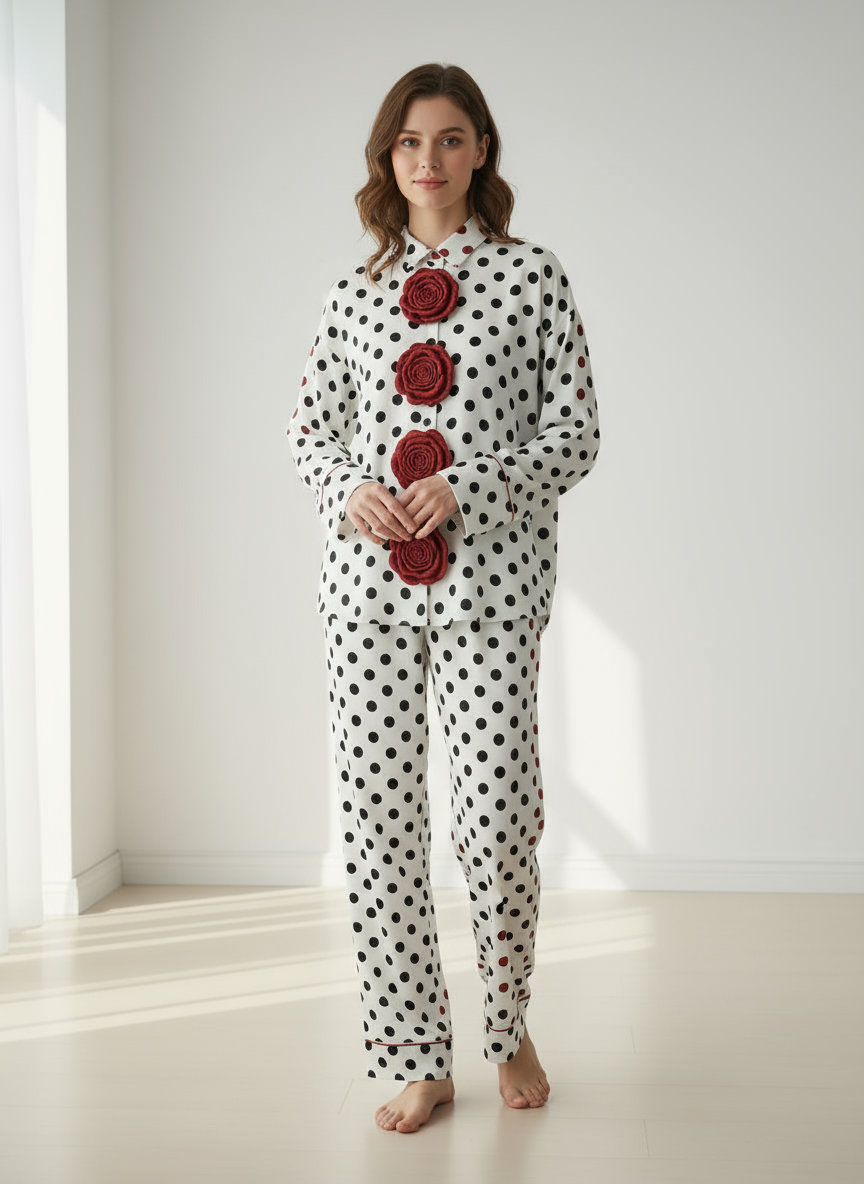 Polka Roses Breezy Nightwear