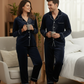 Blue Velvet Couple Nightwear
