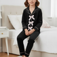 Ribbon Velvet Kids Nightwear (Black)