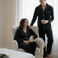 Black Velvet Couple Nightwear