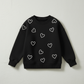 Soft Hearts Sweatshirt (Black)