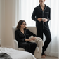Black Velvet Couple Nightwear