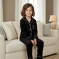 Soft Heart Velvet Kids Nightwear (Black)