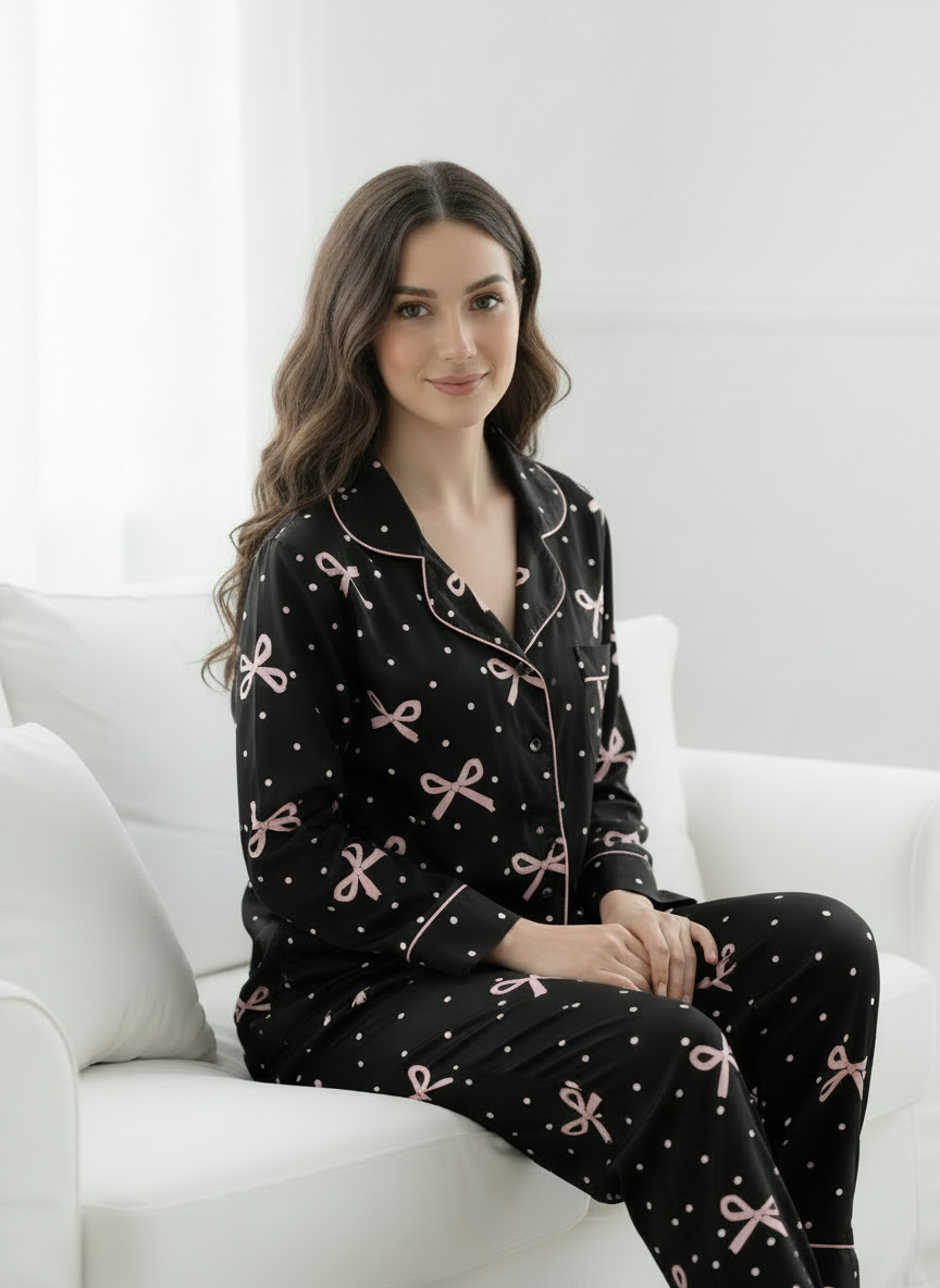 Polka Bows Nightwear