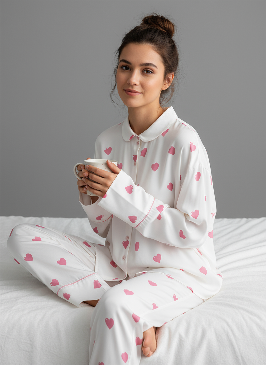 Pure Hearts Breezy Nightwear