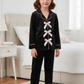 Ribbon Velvet Kids Nightwear (Black)