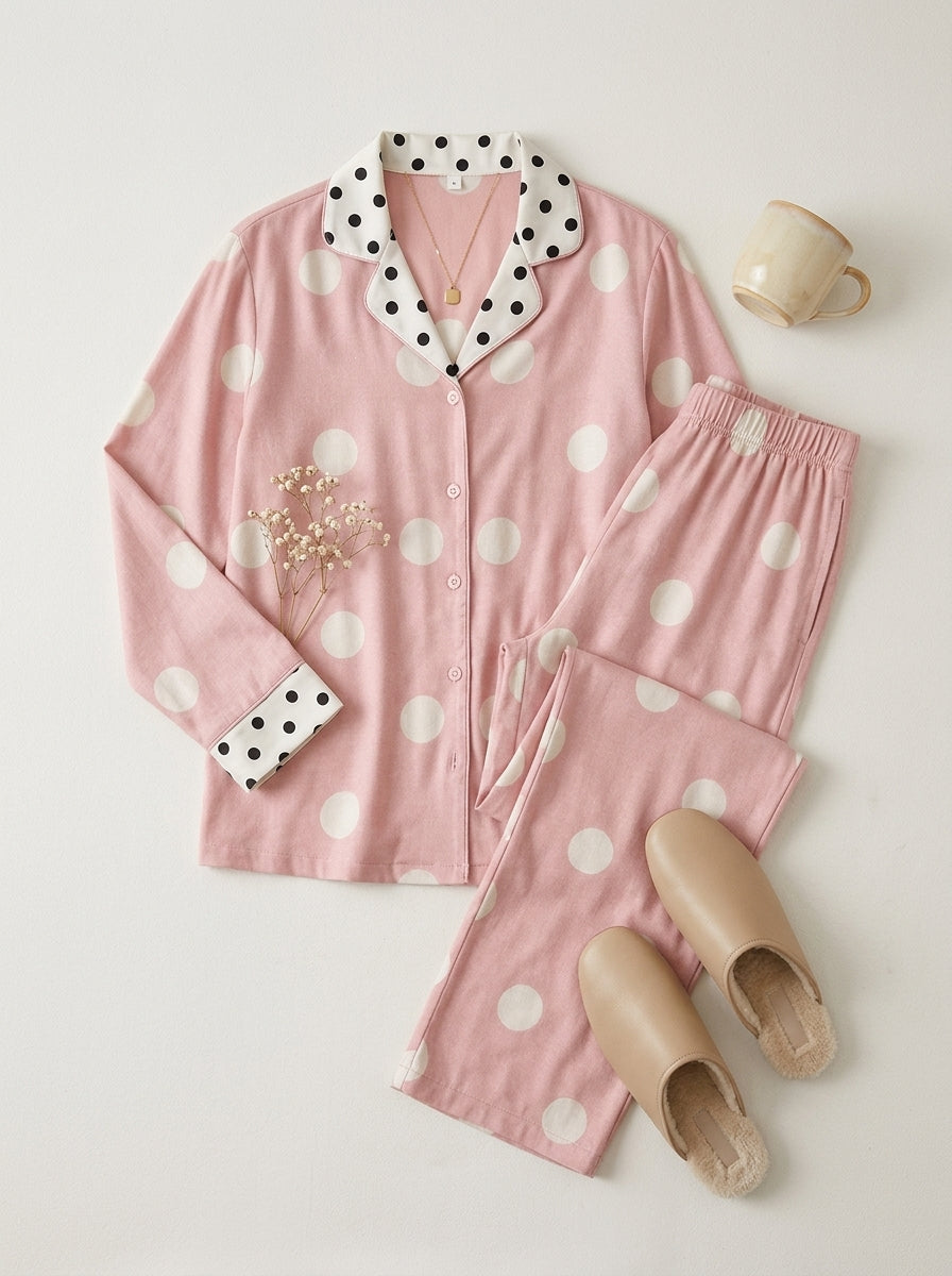 Silly Sicily Polkas Nightwear (Pink)