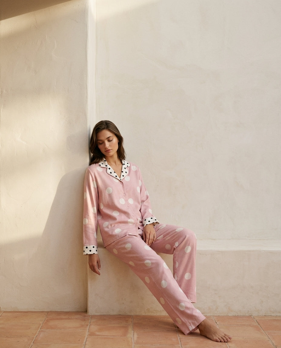 Silly Sicily Polkas Nightwear (Pink)