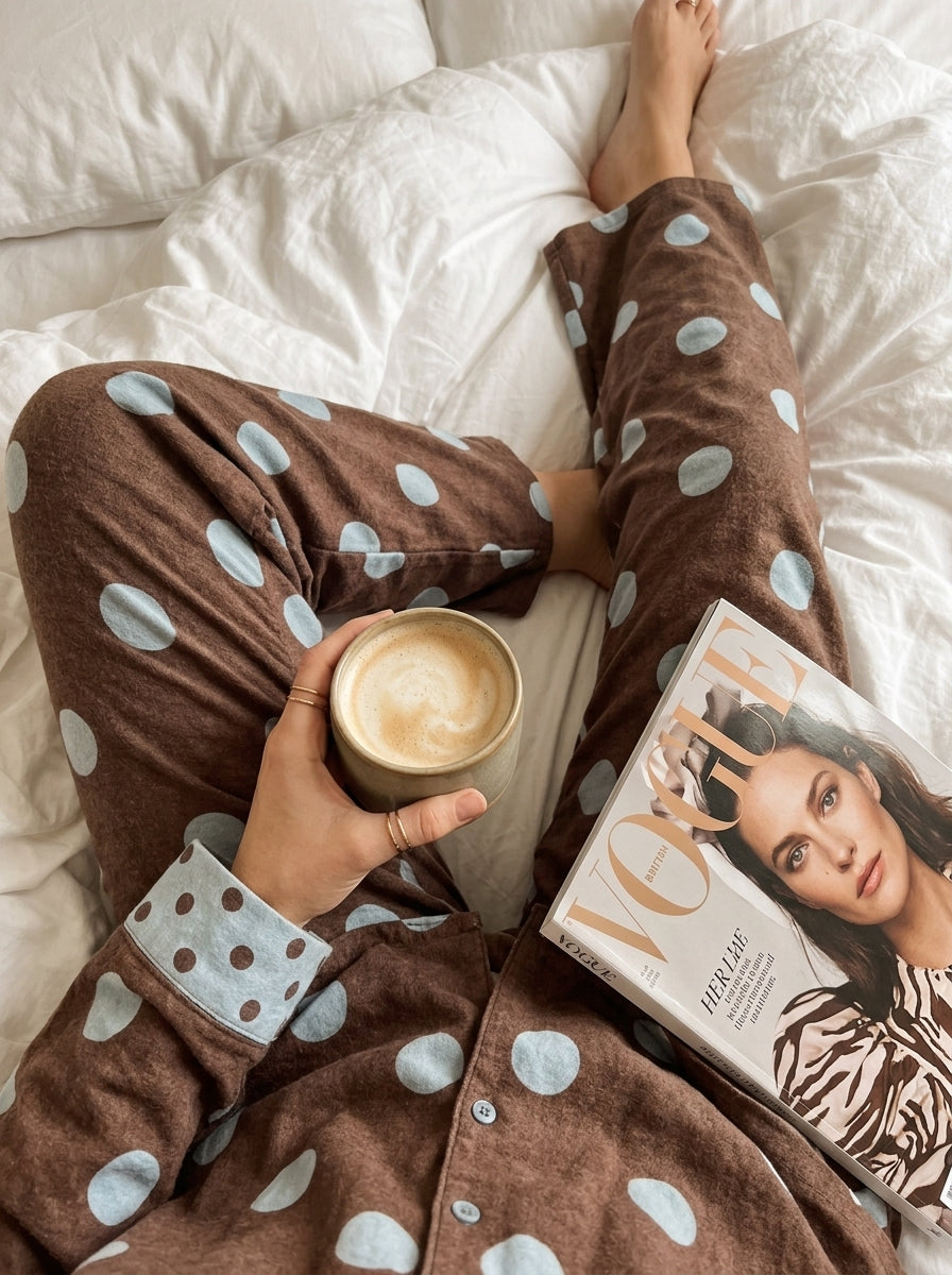 Silly Sicily Polkas Nightwear (Brown)