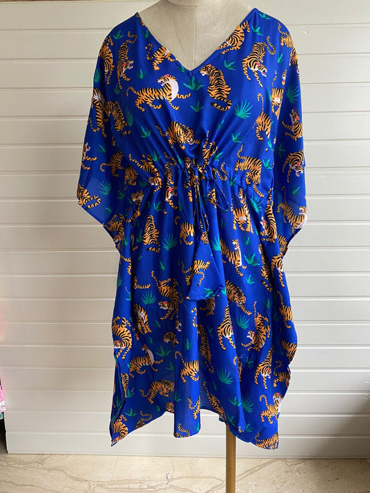 Jungle Tiger| The Zoey Collection | Printed Kaftan