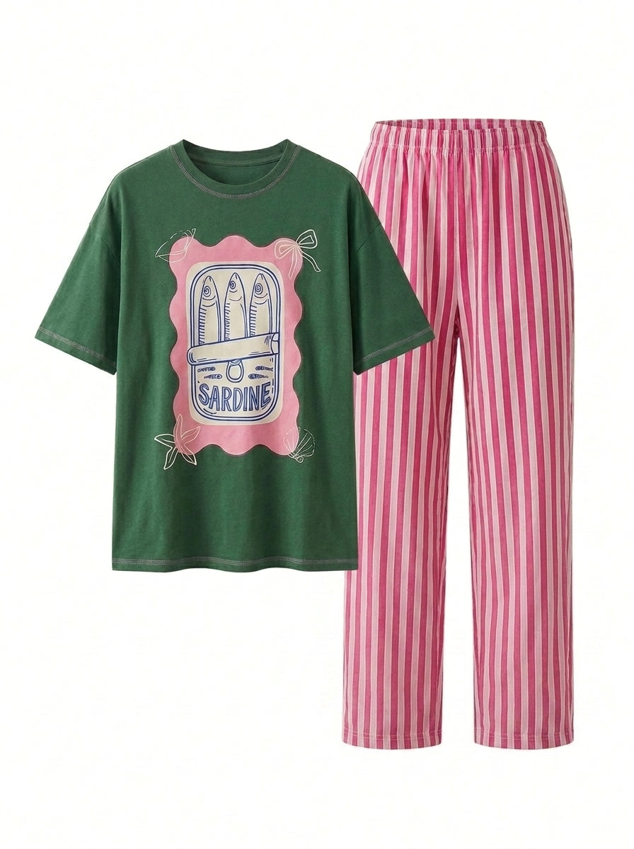 Sardines - Tshirt PJs by PC