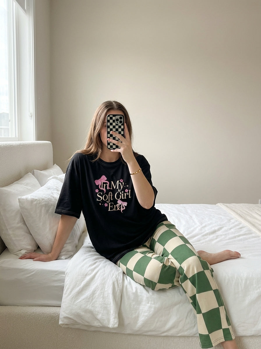Soft Girl Era- Tshirt PJs by PC