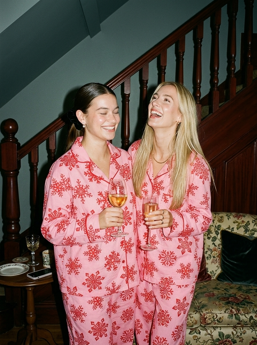 Snowflakes Nightwear | Ho Ho Ho - XMAS