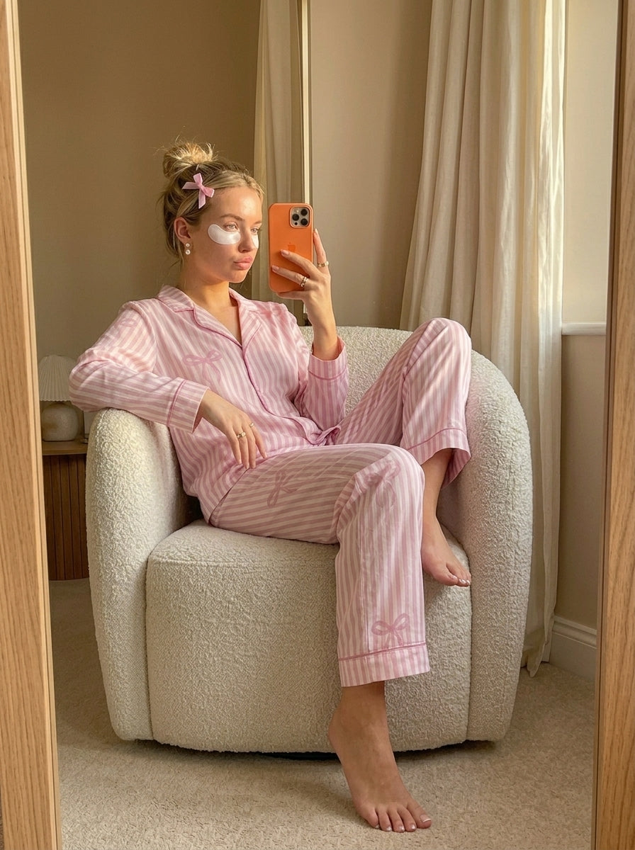 Stripes Bow Nightwear
