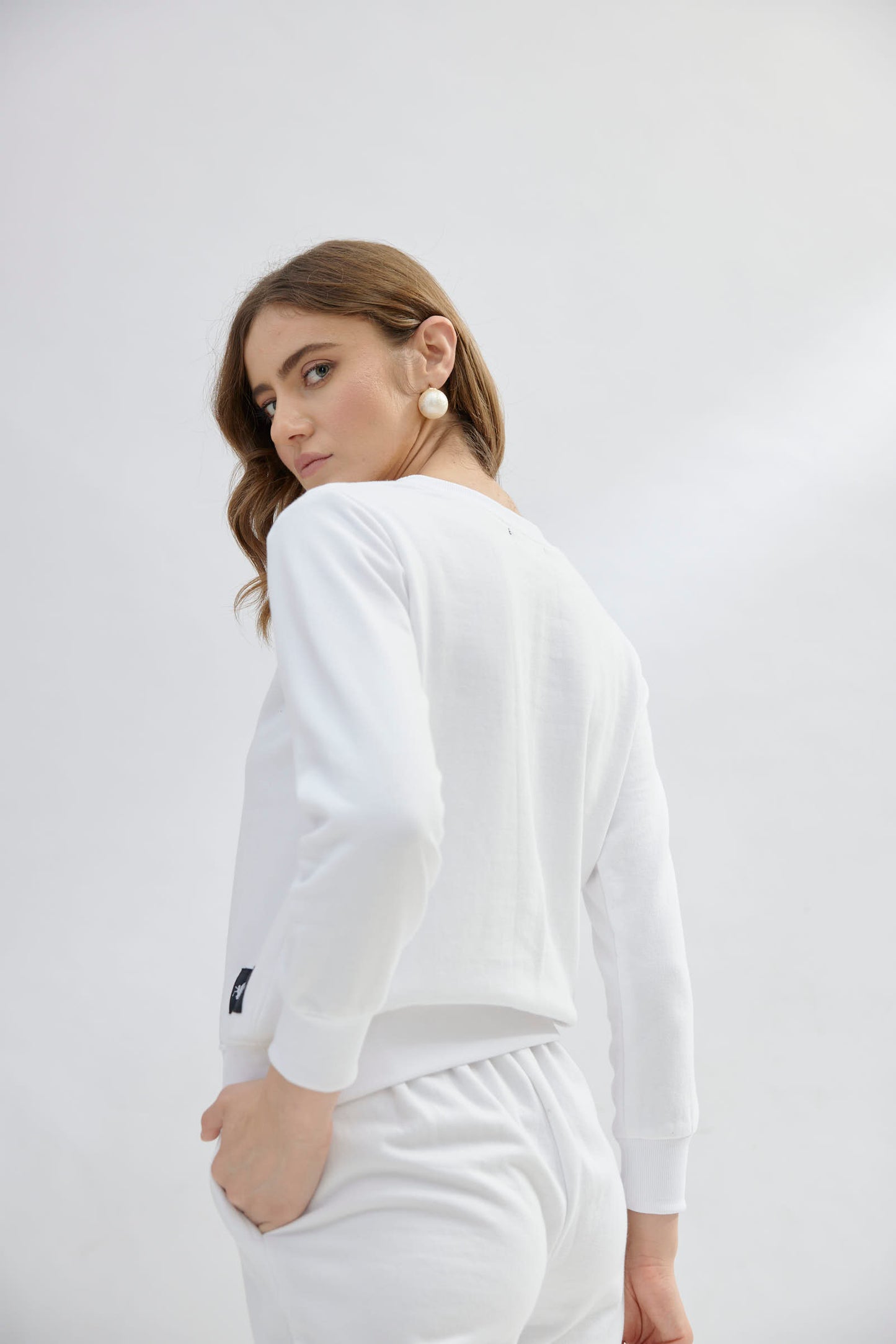 White Pearls Sweatshirt (Women)