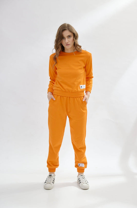 Orange Candy Sweatshirt Set (Women)