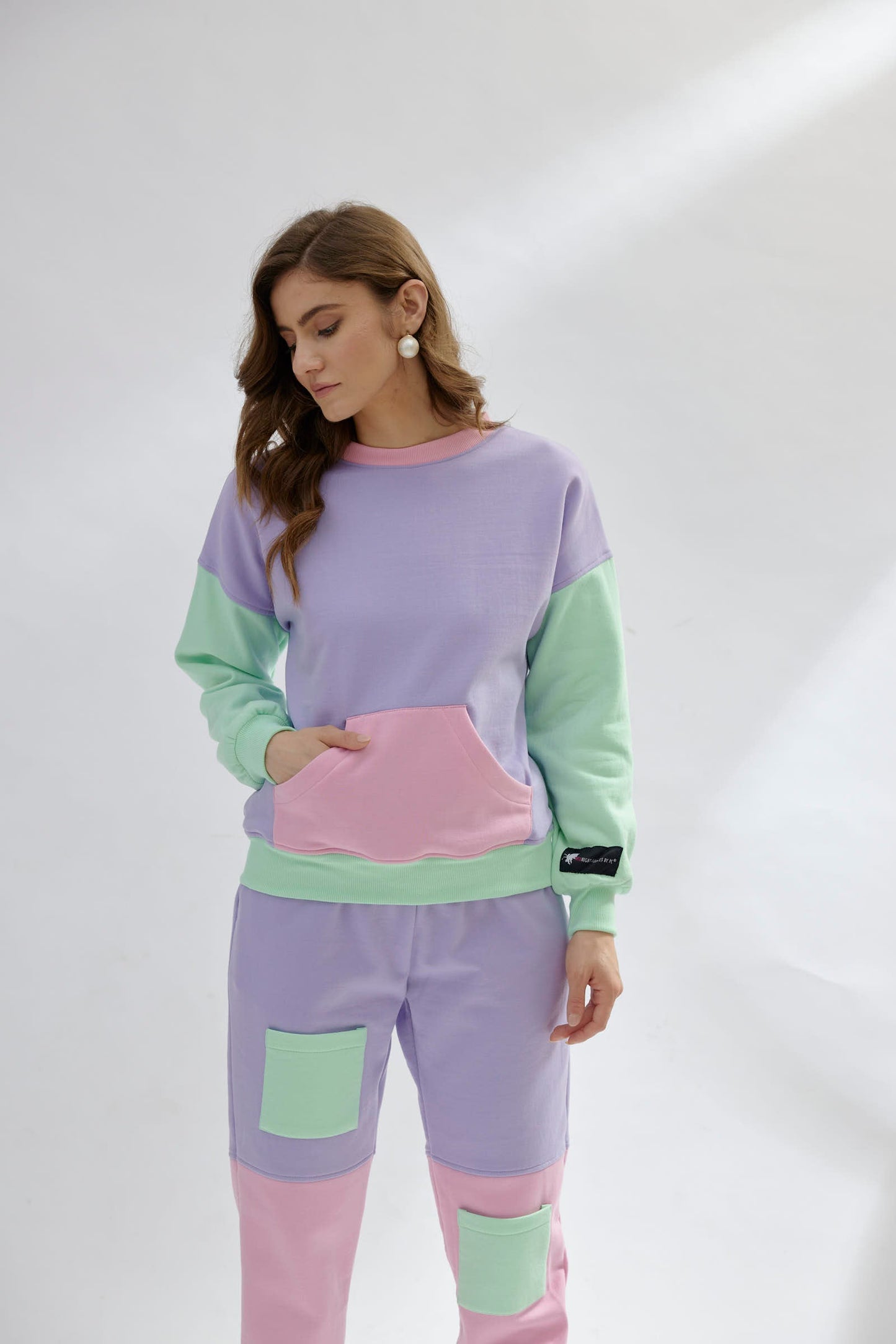 Pastel Hues Sweatshirt Set (Women)