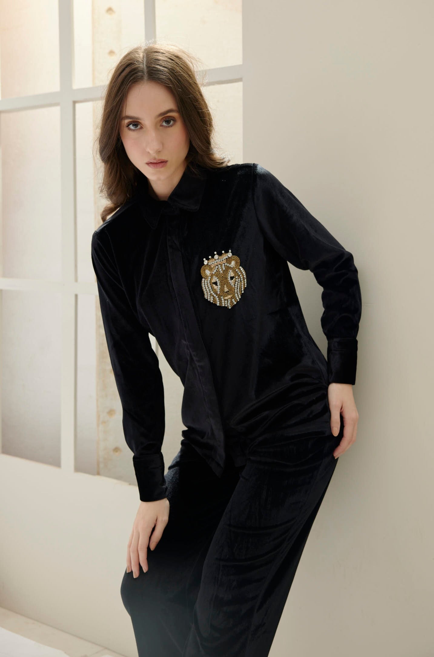 Black velvet online pajamas