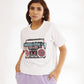 Tape Recorder T-Shirt Set (White) (Women)