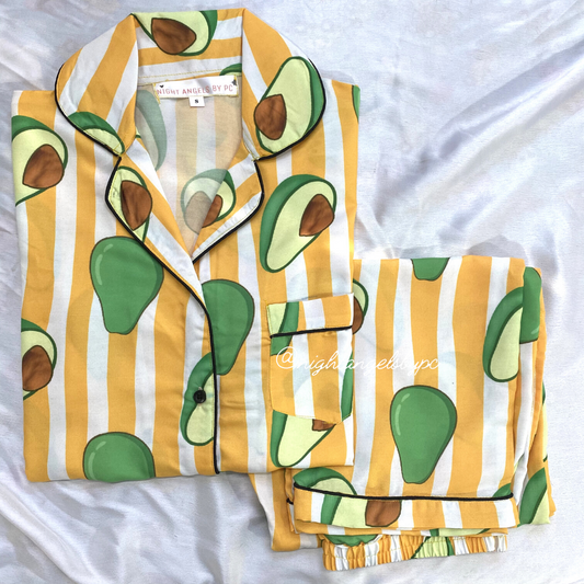 Stripes Avocado Nightwear (Women)