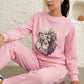 The Sparkling Lioness SWEATSHIRT (Women) (Pink)