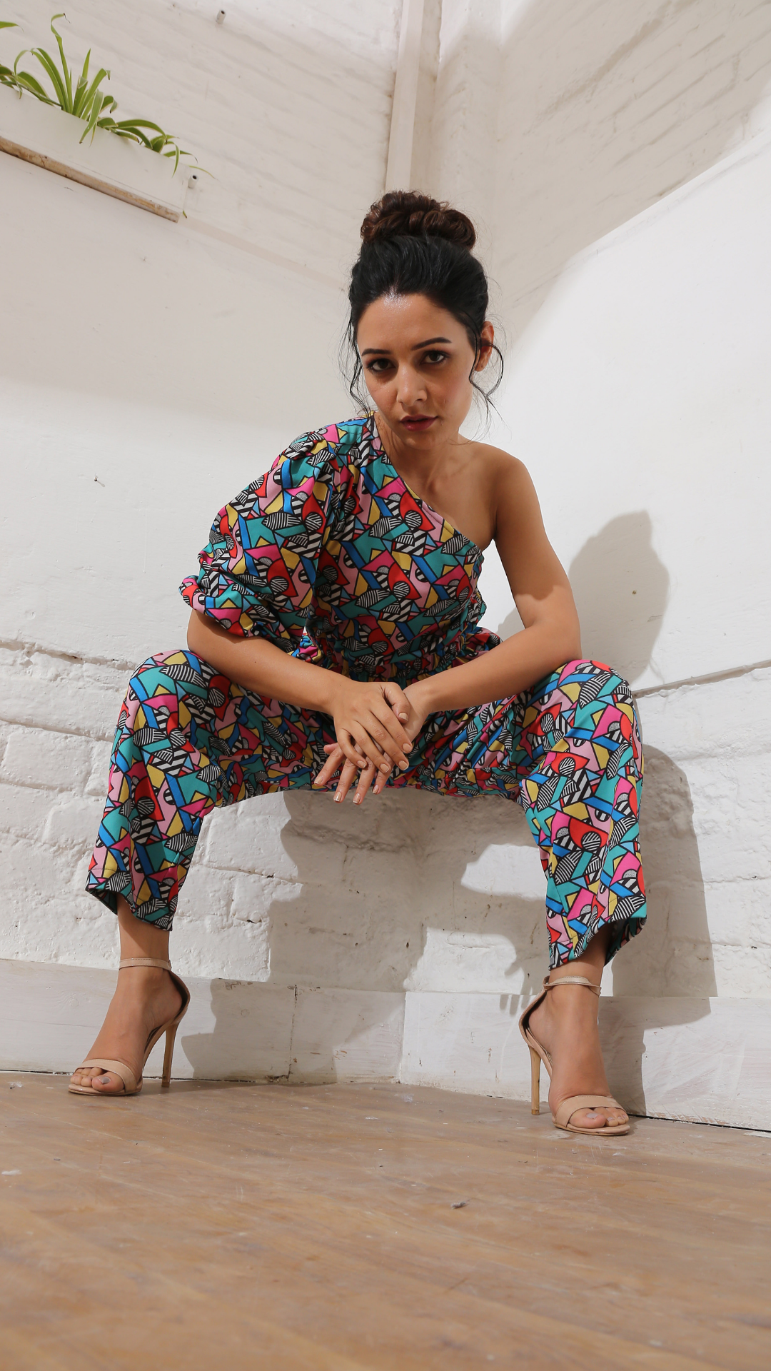 Zick Zack Off Shoulder Jumpsuit (Women)