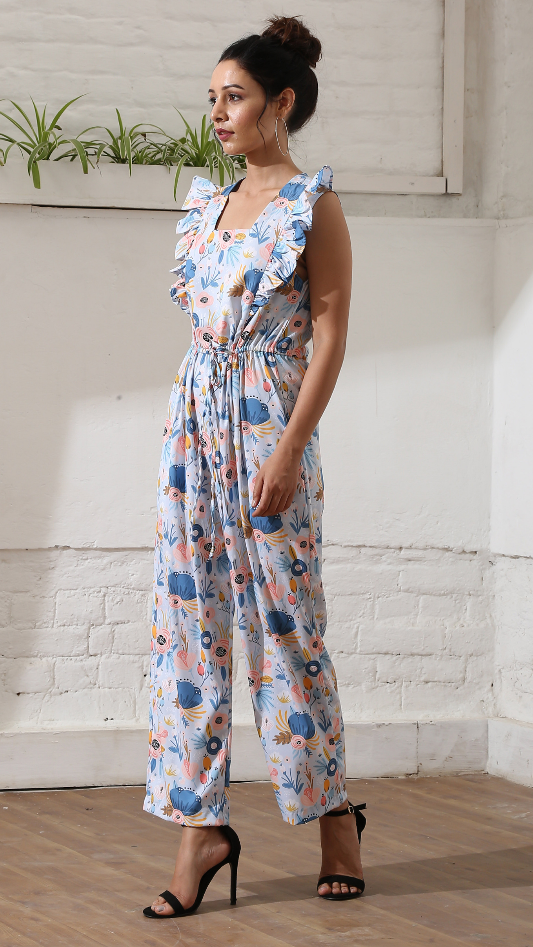 Floral Goddess Frill Jumpsuit (Women)