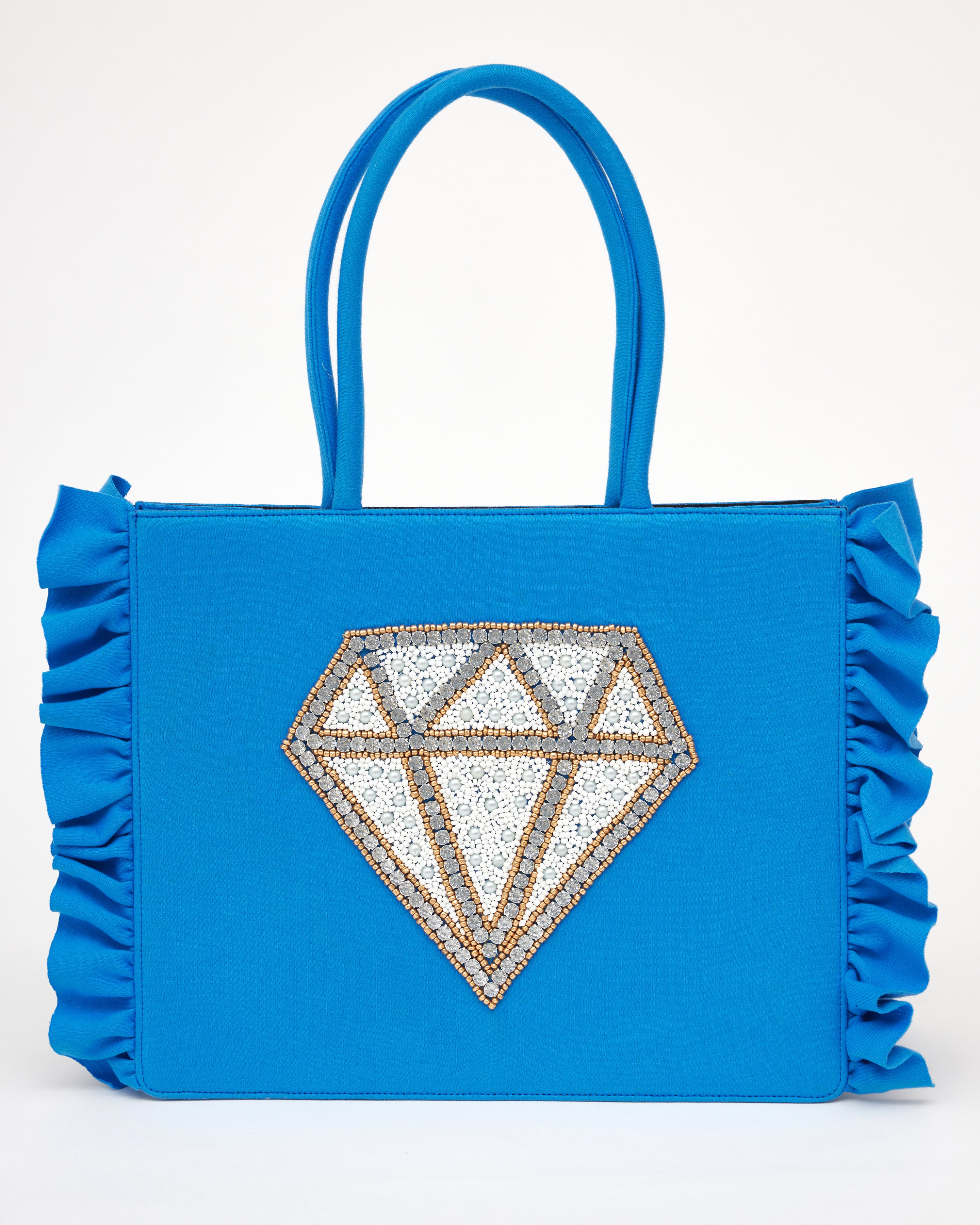 The Bling Diamond Blue Tote Bag MidNight Angels by PC