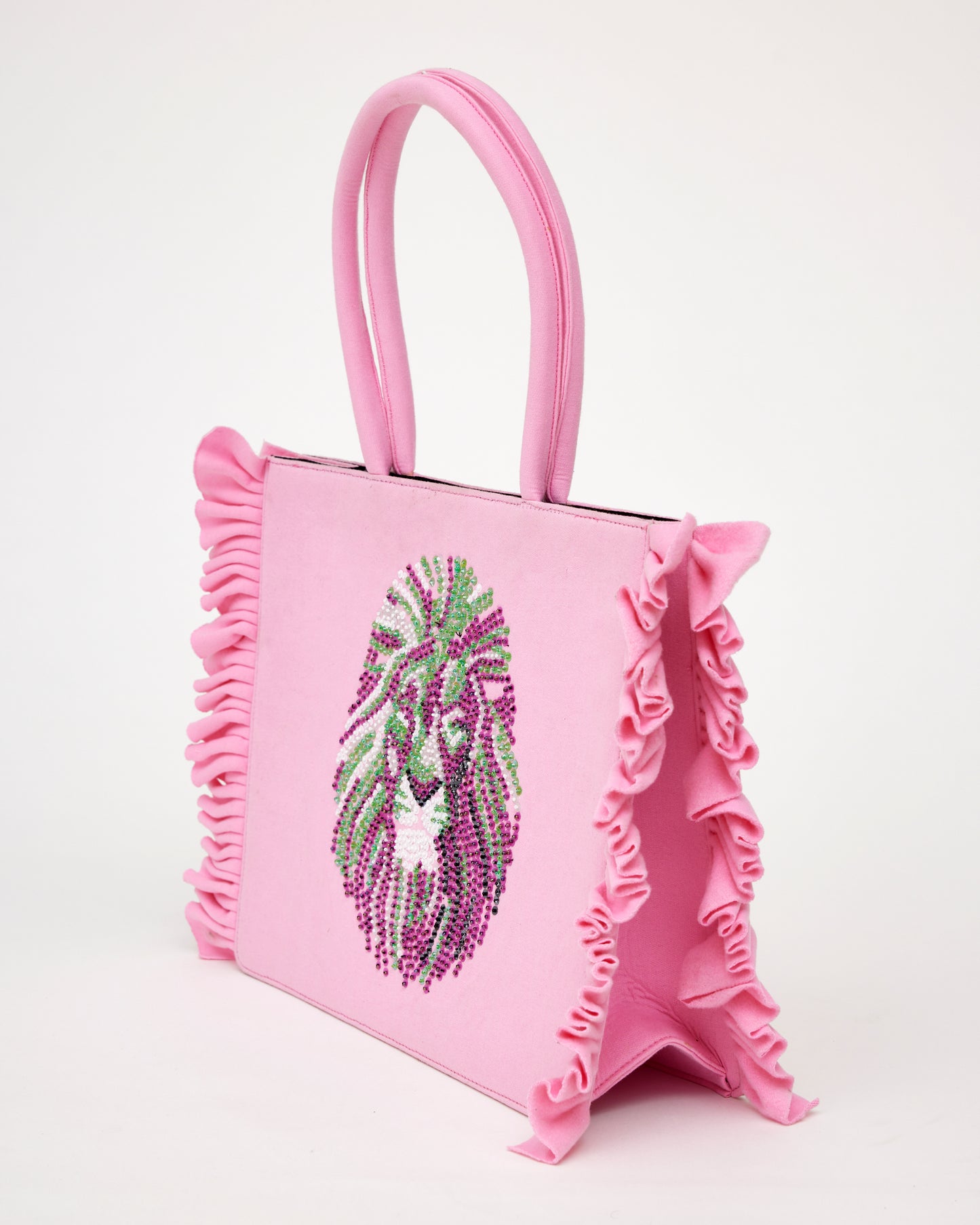 The Sparkling Lioness Tote Bag (Pink)