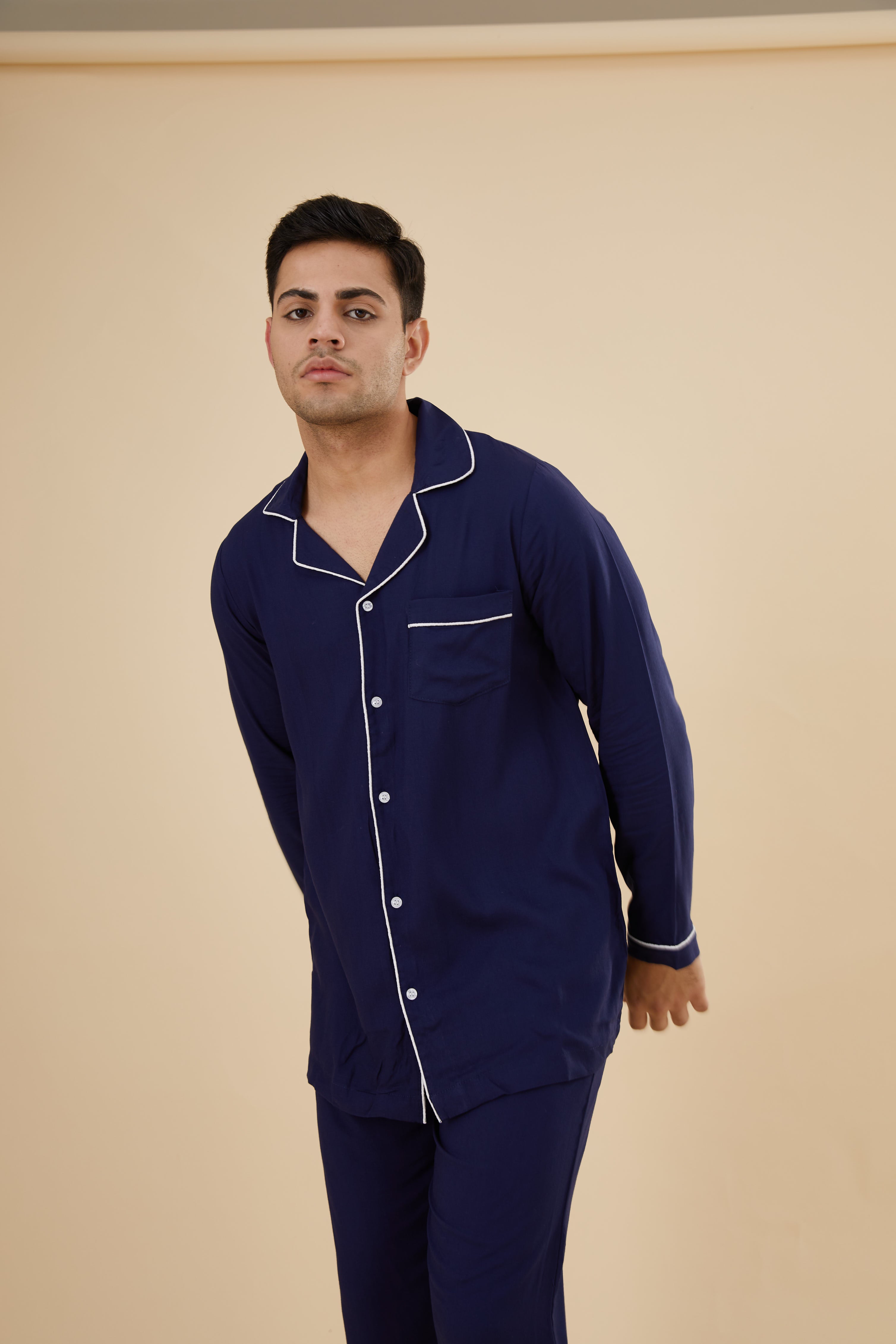 Men Striped Button Up Pajama Set | Boys night dress, Night dress for man, Night  wear pajamas