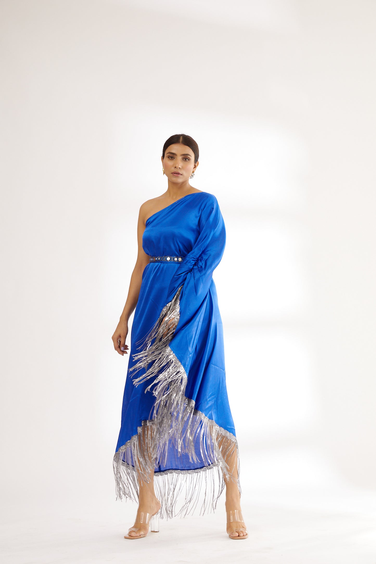 Blue | Sparkling Star | Satin Kaftan