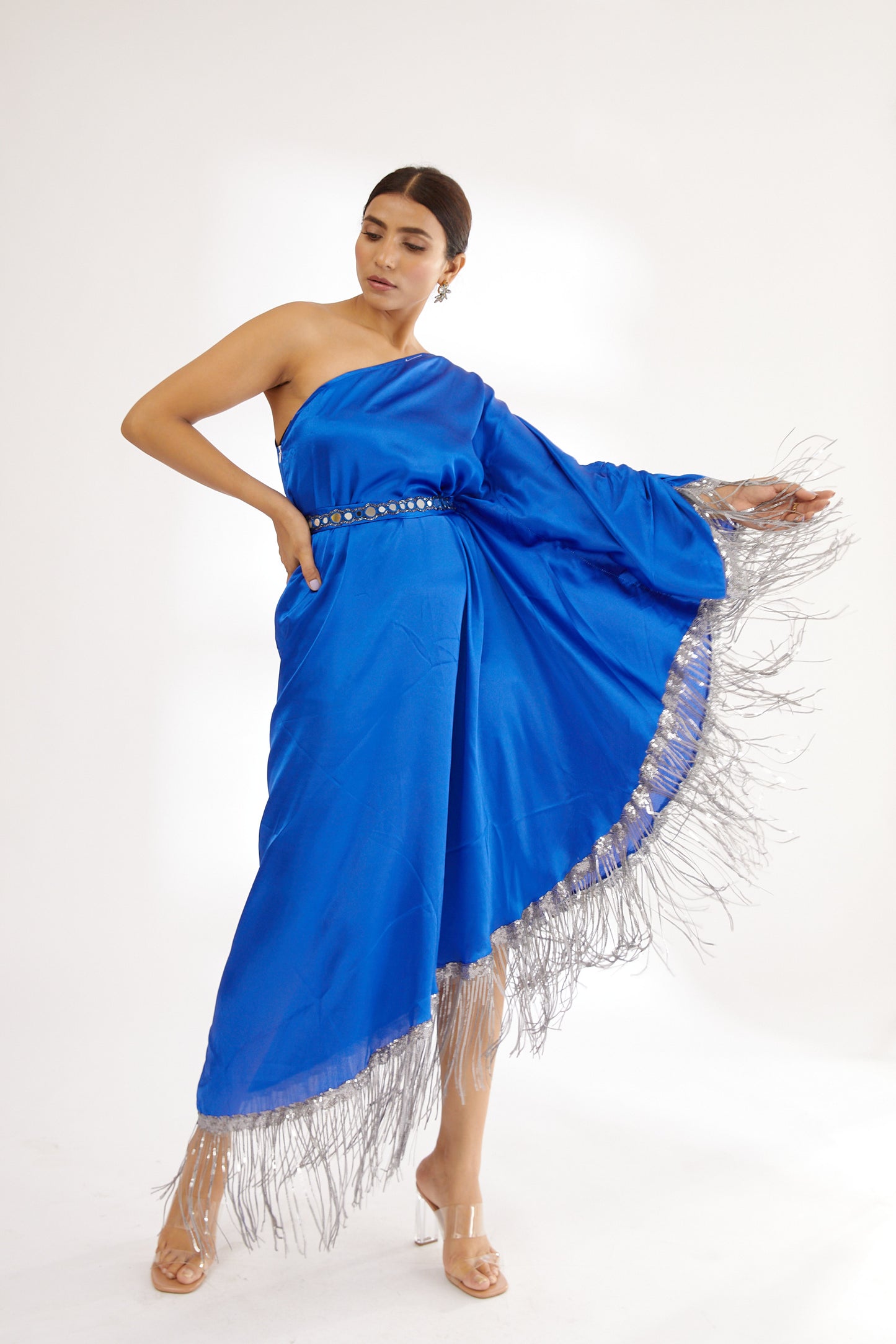 Blue | Sparkling Star | Satin Kaftan