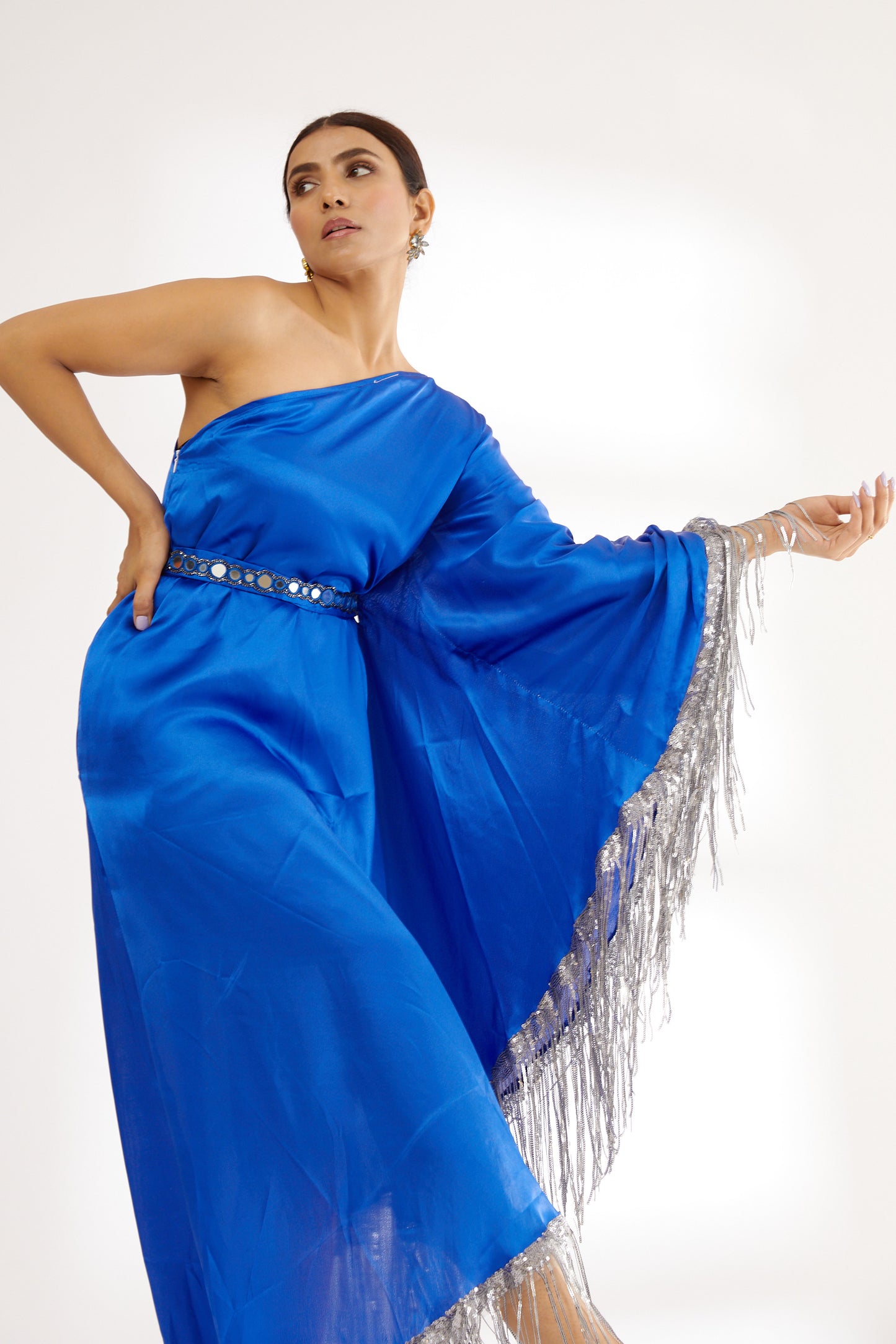 Blue | Sparkling Star | Satin Kaftan