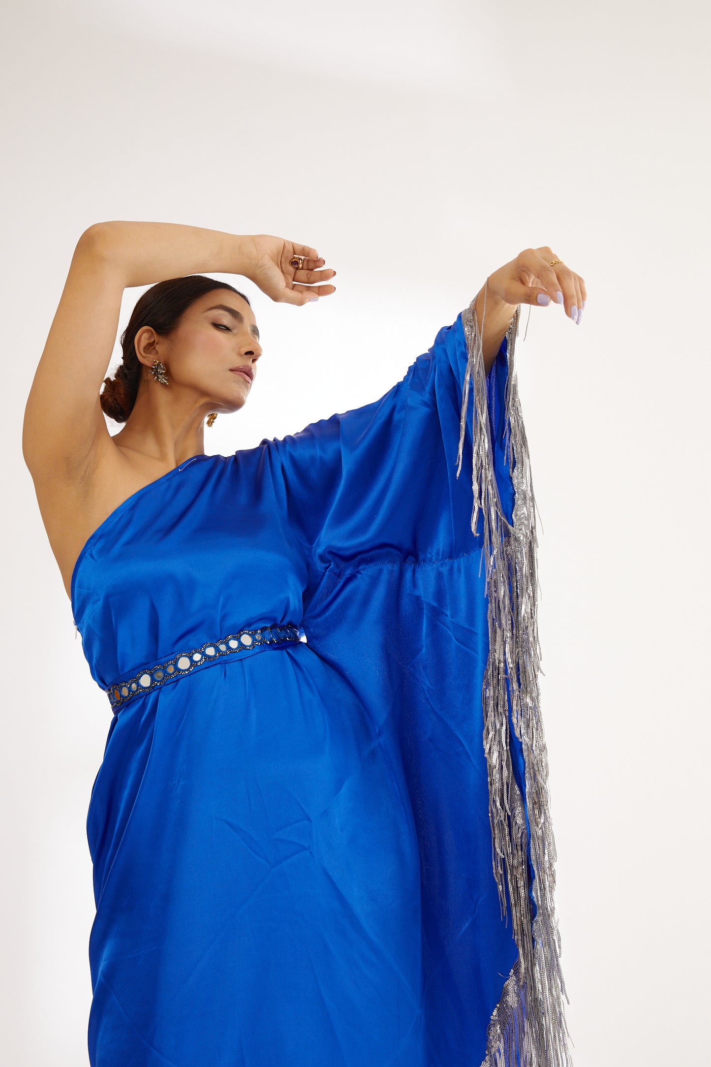 Blue | Sparkling Star | Satin Kaftan