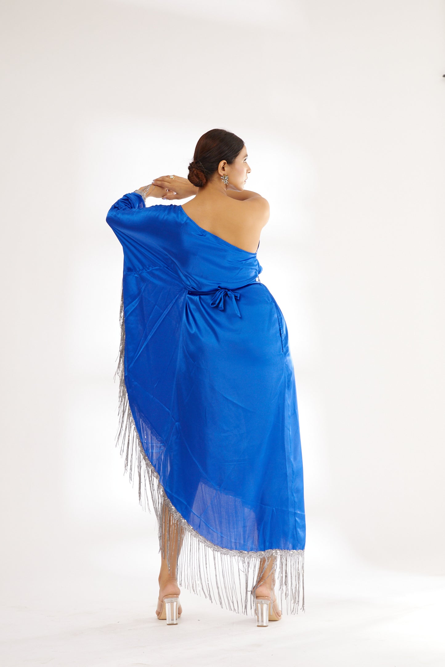 Blue | Sparkling Star | Satin Kaftan