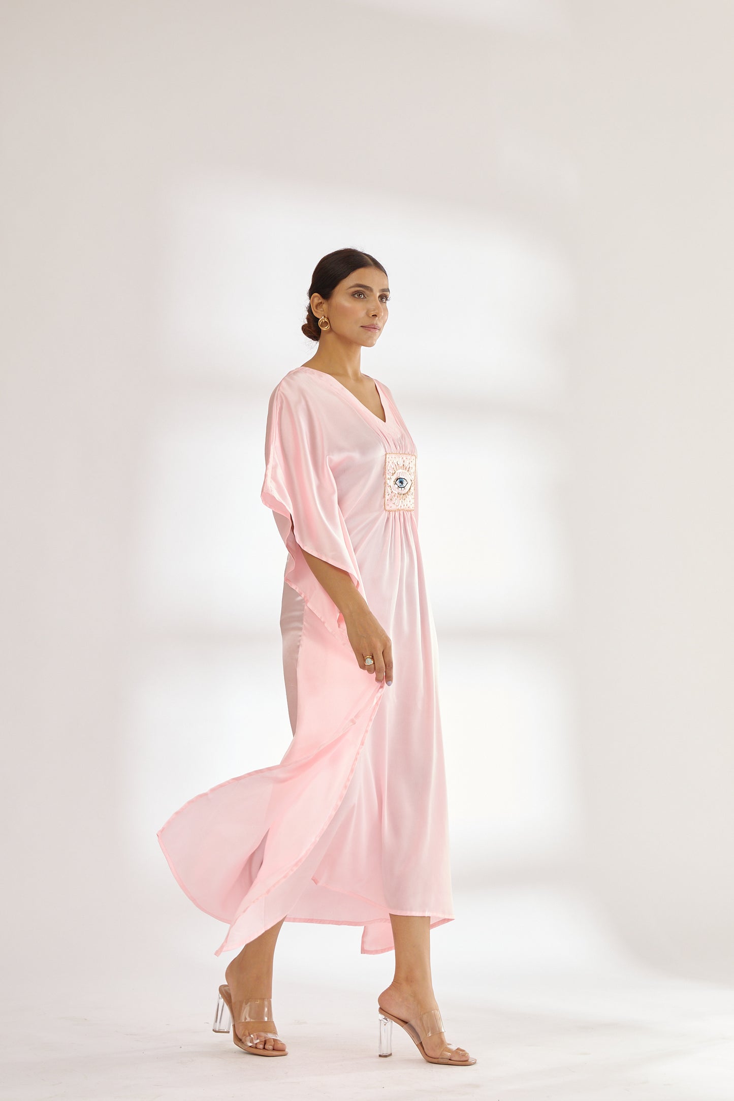 Baby Pink | The Royal Angel | Satin Kaftan