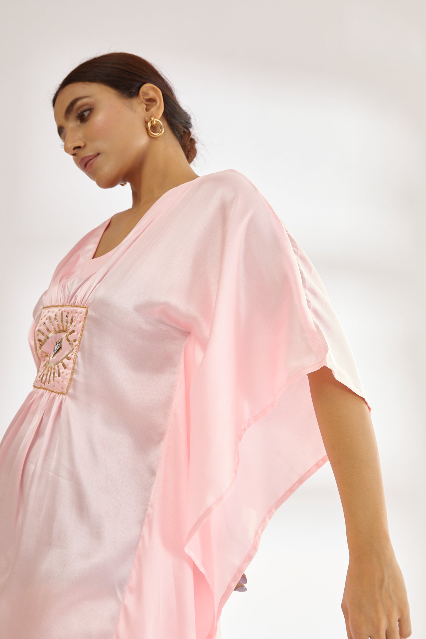 Baby Pink | The Royal Angel | Satin Kaftan