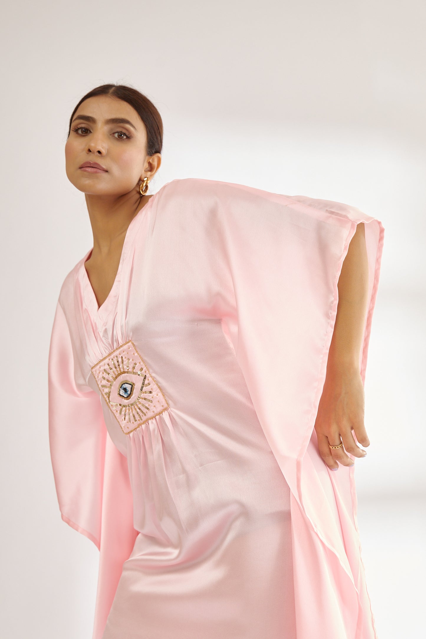 Baby Pink | The Royal Angel | Satin Kaftan