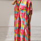 Round Abstract | The Zoey Collection | Cotton Printed Kaftan